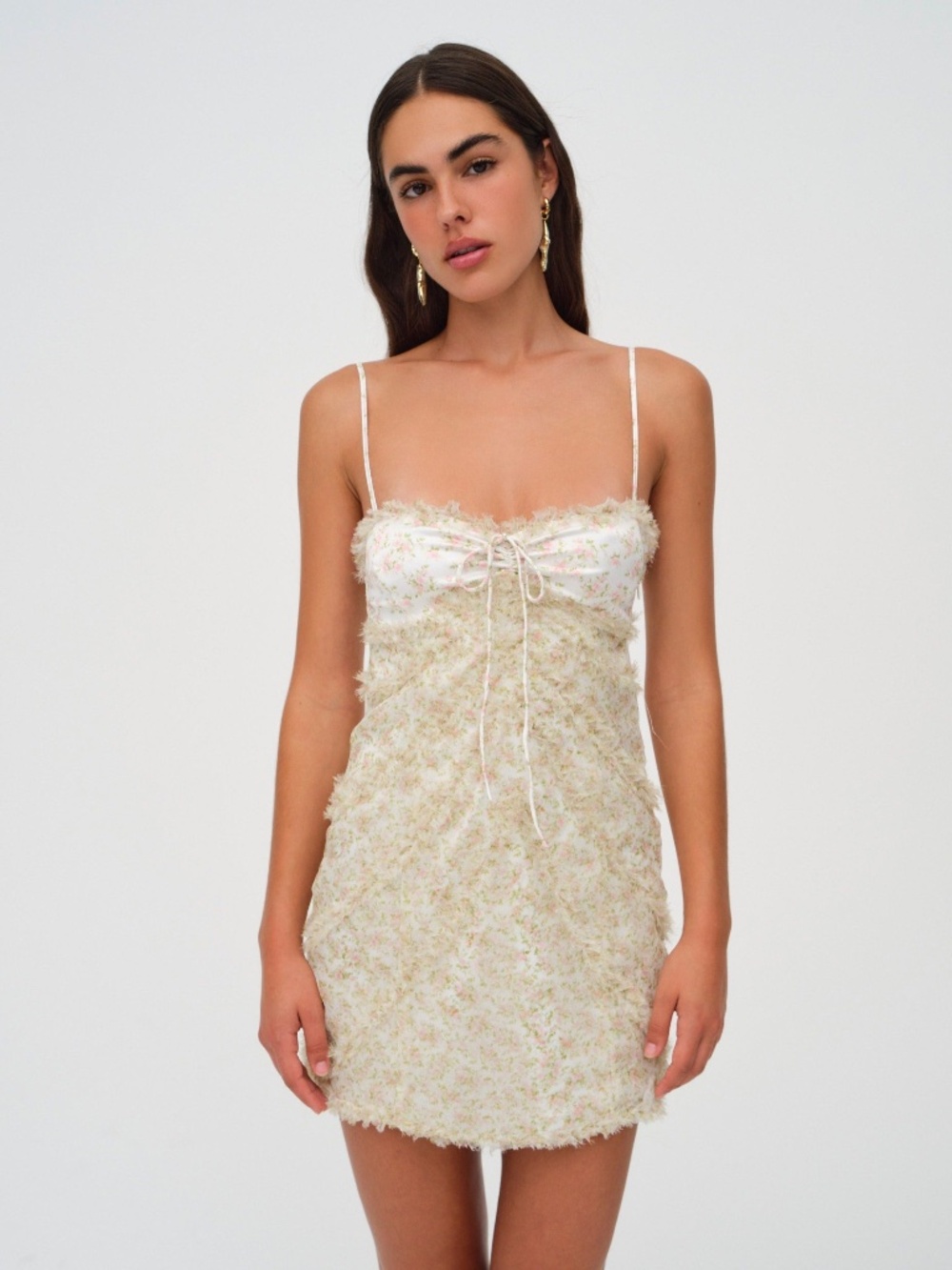 For Love & Lemons Chania Mini Dress | S | Yellow | NWT